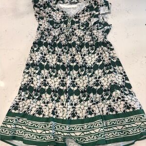 BloomChic Green and White Floral Dress with Tag